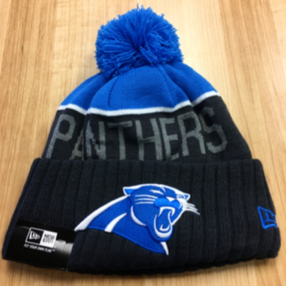 Carolina Panthers Winter Pom Knit Beanie